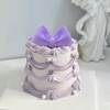 Nơ đất nặn Chiều dài 12,5cm cao 7cm-MÀU TÍM.