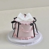 Nơ đất nặn Chiều dài 12,5cm cao 7cm-MÀU TRẮNG.