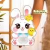 Set 5 hộp cầu đựng bánh có quai xách hình THỎ ngồi MẪU 3 (trung thu).