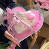 5 set hộp tim 20-10 (1 set gồm khuôn trái tim bên trong kt 18x15x7cm, nắp trái tim và đế) - MÀU HỒNG.