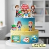 Combo 2 set giấy 20.11 - thầy cô giáo và học sinh cầm chữ cái ABC.