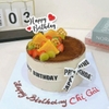 Set 30 chữ giấy -happy birthday 2 TẦNG gắn 2 trái tim đỏ kt khoảng 10cm.