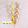 Set 4 cây cắm xoắn nhũ (vàng-trắng-cam).