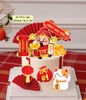 Combo 2 set giấy TẾT-  thần tài và mèo may mắn.