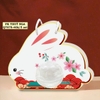 Set 5 hộp cầu đựng bánh có quai xách hình THỎ (trung thu).