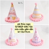 Set 10 mũ bông -HỒNG kt 15x19cm (gắn sẵn).