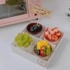 Set 60 bảng giấy NÂU viền kẻ (bao gồm que cắm).