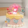 Tượng nhựa mèo Melody mẫu mới (cài nơ vàng)9130.