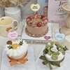 Set 50 thẻ giấy HPBD -hình trái tim viền sóng mix sắc màu (mẫu mới).