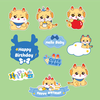 Combo 2 set giấy- mẫu RỒNG baby VÀNG, XANH9864.