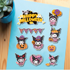 Combo 2 set giấy chủ đề  Halloween - KUROMI bí ngô.