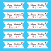 Set 60 bảng giấy-chữ tiếng anh Happy birthday và trái tim đỏ.