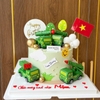 Set 4 xe QUÂN ĐỘI (xe tăng) - size to, màu nhạt.