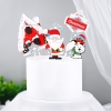 Combo 2 set giấy NOEL M18 (Ông già noel- nhà tuyết-bông tuyết)6841.