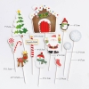 Combo 2 set giấy NOEL M25 (ông già noel -nhà-gậy đỏ trắng-bông tuyết)3026.