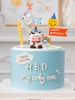COMBO 2 Set giấy mũ-mặt cười-gấu-chữ HPBD.