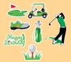 Combo 2 set giấy chủ đề Golf.