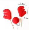 Set cắm Noel vải 3 chi tiết (sừng nai đỏ và cục bông) (MẪU 2).