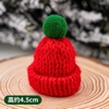 Set cắm Noel vải-5 mũ màu đỏ1031.