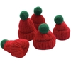 Set cắm Noel vải-5 mũ màu đỏ1031.