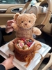 Gấu bông nâu nhạt -áo nâu kt 30cm..