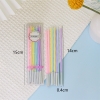 Vỉ 8 cây nến dài cầu vồng.
