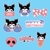 Combo 2 set giấy Kuromi (4 kuromi và Nơ hồng).