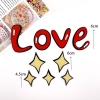 Set cắm xốp-Chữ LOVE ĐỎ và ngôi sao vàng.