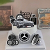 Combo 2 set giấy-ô tô, đồng hồ,  nước hoa và bánh xe màu đen.