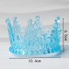 Vương miện nhựa - TRONG XANH đk  10.5cm.