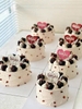 60 thẻ giấy Happy Women's day trái tim mix màu hồng-đỏ-trắng (kt 6.5x3.5cm).