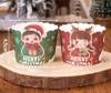 Set 50 cốc cupcake NOEL-hình mix bé trai và gái.