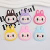 Set 10 tượng labubu nhựa dẻo mỏng mix màu kt 4.2cmx5cm9331.