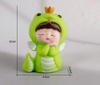Tượng nhựa mềm - bé RẮN xanh lá.