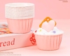 Set 50 cốc cupcake (HỒNG LÌ-TRẮNG).