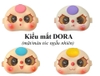 Mặt BABY THREE sie to 400% kt 10cmx8cm - mắt DORA (mặt ngẫu nhiên)-chiếc (9831).