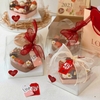 Set 5 hộp khuôn bánh trái tim (cao 11cm x đế 13.5cm).