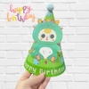 Set 10 mũ 3D cán bóng giấy đẹp kt dk 13cmx cao 20cm - Babythree xanh lá.m12
