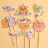 Combo 2 set giấy - capybara hộp quà và chữ lucky funny.