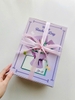 set 10 hộp giấy (6 ngăn) hình quyển sách kt 28.5x10x20.5cm -màu TÍM.