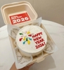 Set 50 thẻ giấy decal (dán được) - happy new year 2026 mix 4 mẫu (kt 8.5cm x 8.5cm).