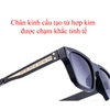 [Nhiều màu] Mắt kính râm mát vuông nam nữ 98165 [ Thay được tròng cận ]