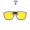 Kẹp kính râm vuông lớn phân cực Polarized có viền [ Tặng kèm hộp - có sẵn ]