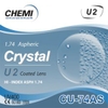 Tròng kính Chemi U2 Phản Quang, UV, Siêu Trơn