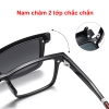 Kính chống ánh sáng xanh clip-on cận râm vuông nam nữ 7703
