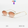 [ Nhiều màu ] Mắt kính râm mát tròn hợp kim nam nữ 3210