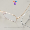 [Nhiều màu] Gọng mắt kính vuông nam nữ mạ Titanium 89166