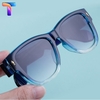 [Nhiều màu] Mắt kính râm mát vuông nam nữ 98133 [ Thay được tròng cận ]
