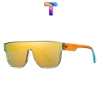 [ Nhiều Màu ] Kính râm mát phân cực Polarized vuông nam nữ liền tròng 7547