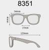 [Nhiều màu] Mắt kính râm mát trẻ em phân cực Polarized vuông 8351